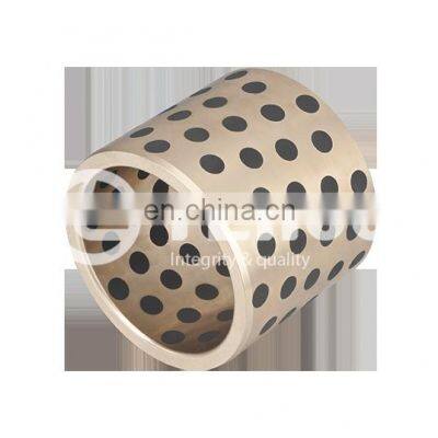 Hottest Sells Products Factory Manufacture Solid Lubricating Oilless Bearing Copper Bushing Inset With Graphite