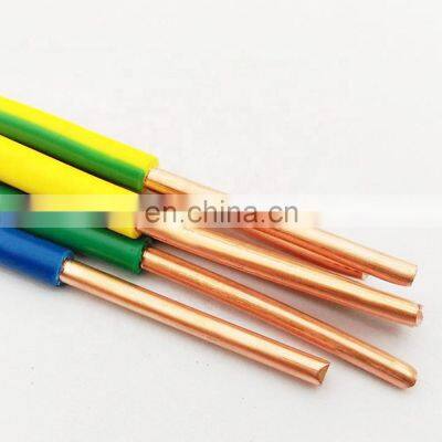 Copper Pvc Celectrical Cable Wire 10mm Copper Heat Resistant Electric Wire With Pvc Insulated