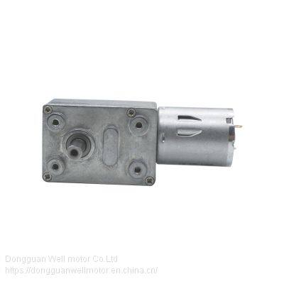 18v 12v 24v Brush Metal Worm Gear dc Electric Motor for Smoke Exhaust Machine