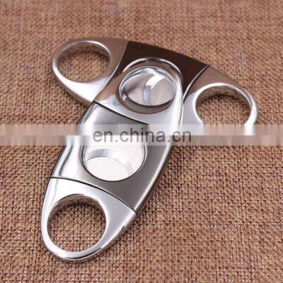 Multi Zinc Alloy Luxury Dual Blade Vertical Accessories Flat Desktop Cigar Cutter