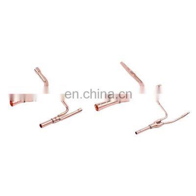 Air Conditioning Parts Copper Reducing Tee Refnet Joint Branch Pipe for Hitachi Copper Reducer Fitting Disperse Pipe