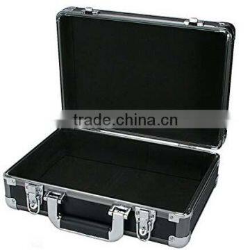 Small Black Aluminum Locking Storage Box, Carrying Case,Aluminum Pencil Case photo-4