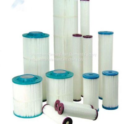 Poly-Pleat Series-Pleated Filter Cartridge - Parasite removal-1 Micron Absolute-PP-BB-20-1