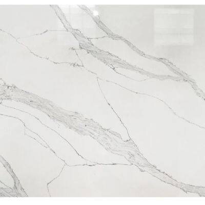 Code：3015，Calacatta Artificial Stone Quartz Slab Kitchen Countertops photo-2