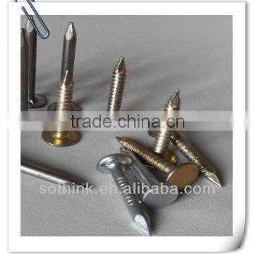 Flat Head Roofing Nail with galvanized finish