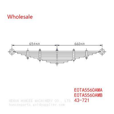 E0TA5560AMA, E0TA5560AMB, 43-721 Medium Duty Vehicle Rear Wheel Spring Arm Wholesale For Ford photo-2