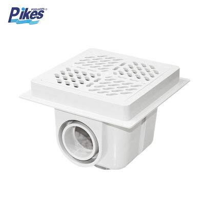 Pike's New Square Main Drain High Quality ABS Insert 2''/2.5'' In-Line Swimming Pool Floor Drain