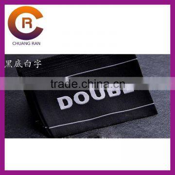 Factory price White logo printed customize made cotton woven hang tags for clothing