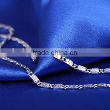 Fashion Jewelry Rhodium Plated Cheap Simple Design Chain Necklace photo-5