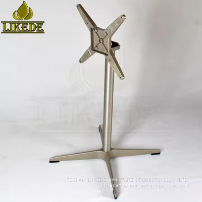 Aluminum Outdoor Folding Table Base Metal Foldable Furniture Legs for Restaurant Use photo-2