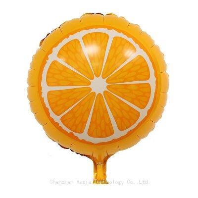 Wholesale Fruit-shaped Aluminum Foil Balloons 18-inch Watermelon Strawberry for Birthday Summer Party Decor