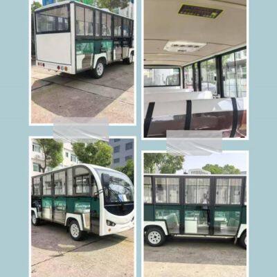 Fourteen-seater Electric Sightseeing Bus With Doors | Electric Sightseeing Bus for Picking up Customers at Scenic Spots, Stations and Docks