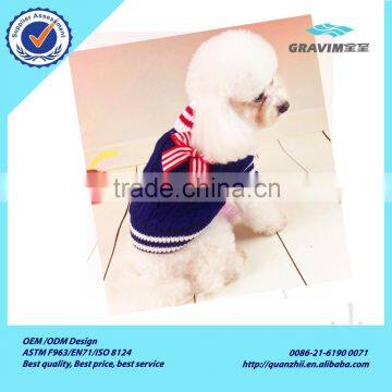 Wholesale First Class Fido Dog Clothes of Knitting Navy Style for Small Dog photo-6