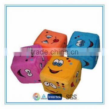 Custom fuzzy stuffed plush dice