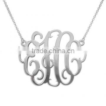 New Design Necklace Jewelry Stainless Steel Monogram Necklace