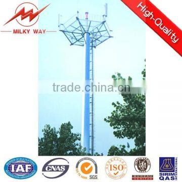 3g antenna wifi telecommunication steel monopole tower