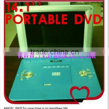 14.1''radio tv dvd portable dvd player games portable dvd player