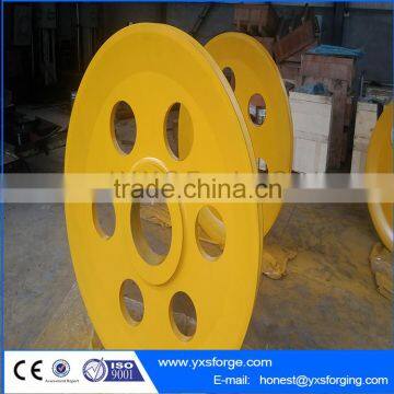 Forging and Casting Large Pulley Wheel for Cranes and Hoisting Machineries