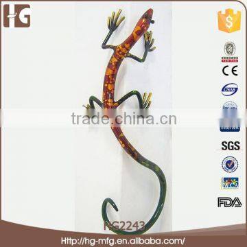 Hot sell gecko shape 35x16x6CMH metal craft supply