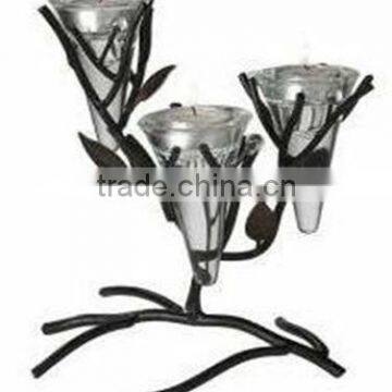 Hand Made Wrought Iron Candle Stand