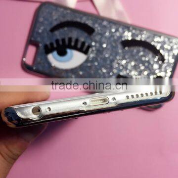 Shiny Big Eyes Flash Pink Eyelashes Phone Case for Iphone 6 photo-6