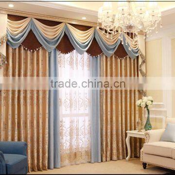 Guzngzhou high quality 100% blackout hotel ready made curtain