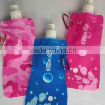 2013 fashion collapsible bpa free water bottle 16oz