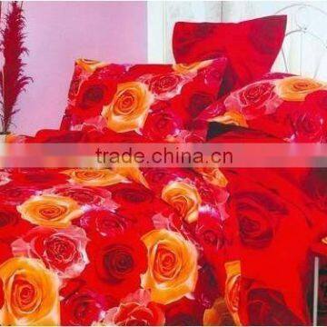 China 100% Polyester Big Flowers Design disperse printed fabric for bedding ,curtain/Printed bedding Fabric