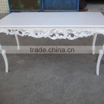 French style carved dining table D1002