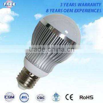 Freecom E27 aluminum led bulb light accessories 6W long service life,no stroboscopic