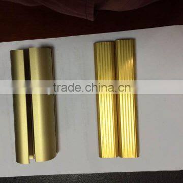 Golden anodize matt aluminium profile