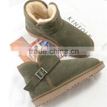 Australia new fashion lightweight funky snow dark green woman boot