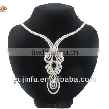 Shining Silver Jewelry Statement Necklace