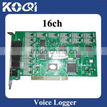 16 lines PCI audio recorder