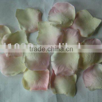 Silk rose petals