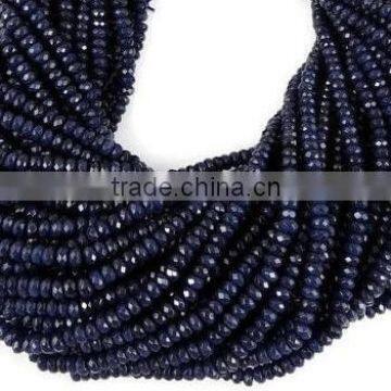 5 Strands Iolite Chalcedony Faceted Rondelle Beads 4mm Bead Gemstone