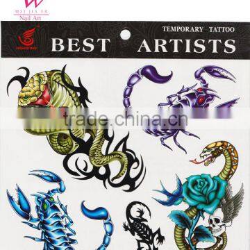 Butterfly Temporary Tattoo Sticker, Assorted scorpion Designs