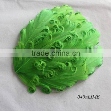 Fashion goose feather pad in lime