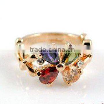 flower shape diamond ring