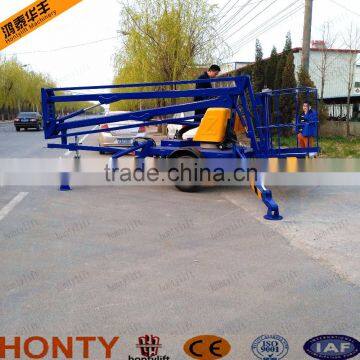 Automatic telescopic arm lift hydraulic mini trailer compact boom lift