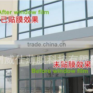 Silver heat insulation window film for building glass