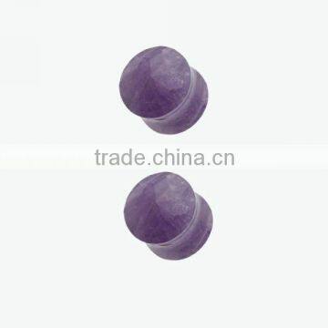 Hot sale semi precious stone earring amethyst body jewelry