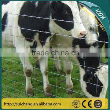 Guangzhou Factory Free Sample Hot Dip/Electro Galvanized Cattle Fence Grassland Fence Field Wire Mesh fence netting