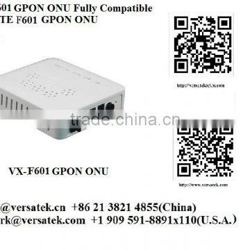 VX-F601 GPON ONT (Home Gateway fully Compatible with ZTE F601); Contact: sherry@versatek.cn