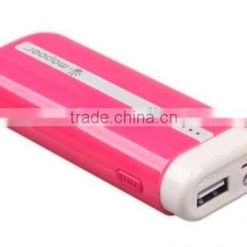 100% real capacity 4400mAh standard USB output Power Banks with LED flash hand light