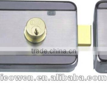 Electric rim lock,Mute motor door lock for access control
