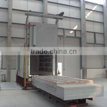 Safe and energy-saving bogie hearth electric resistance furnace