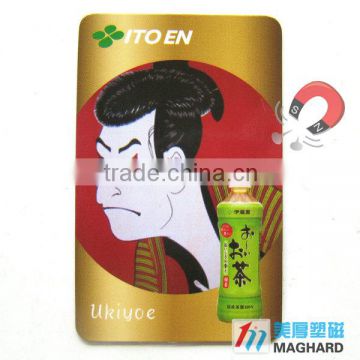 Rectangle Advertisement Paper Fridge Magnet Japanese Samurai