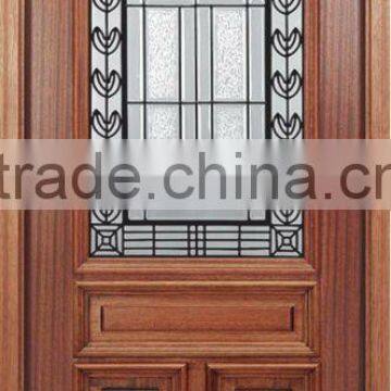 Glass Inserts Solid Wood Doors Arch Design DJ-S5366MA-6