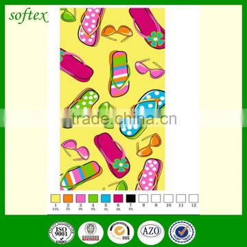 OEM print flip flop beach towels wholesale